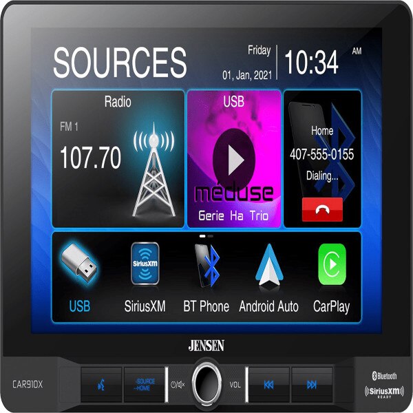 Jensen 7" Double Din Mechless W/ Carplay (Car710) | Ramko Distributing